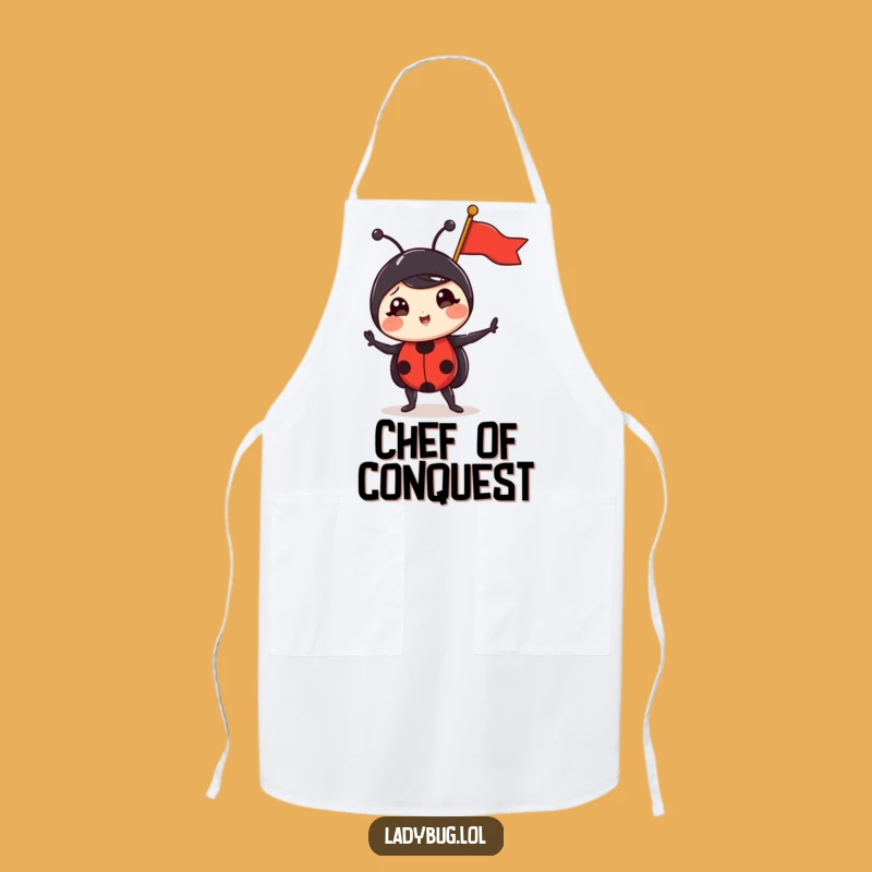 Funny Triumphant Ladybug Apron - Cook Up Laughs Hilariously
