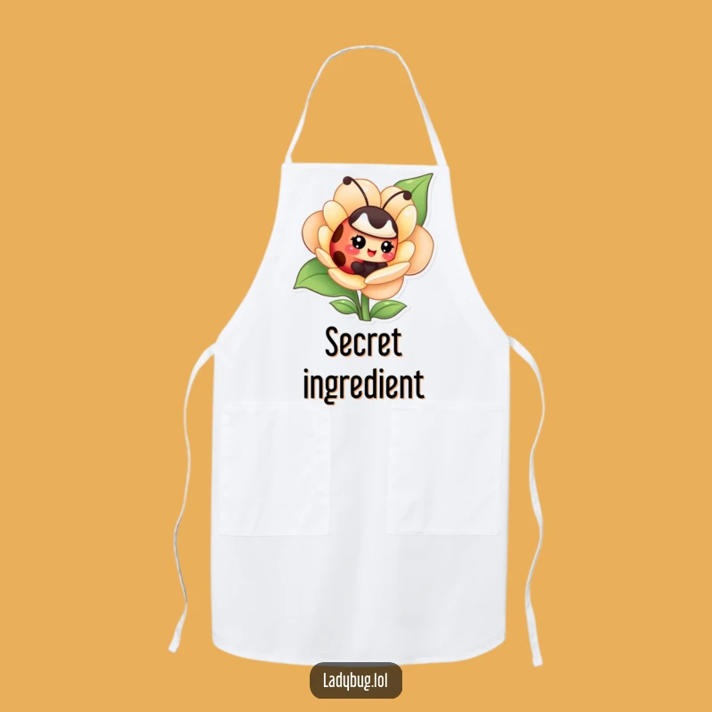 Funny Giggling Ladybug Apron - Flower Playtime, Kitchen Fun