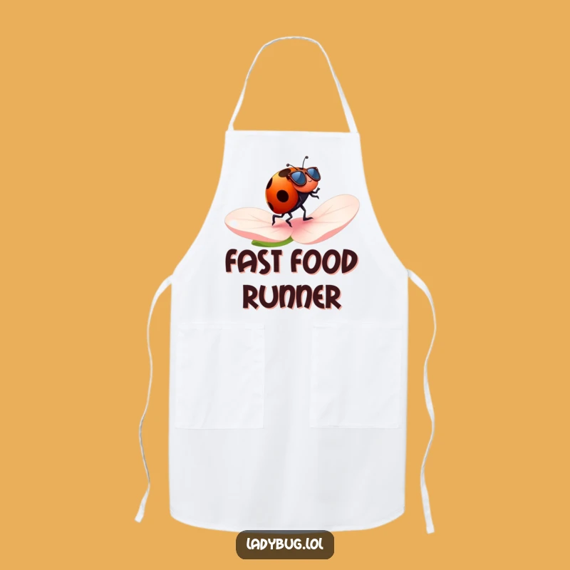 Funny Jogging Ladybug Sunglasses Apron - Cook with Cool Humor