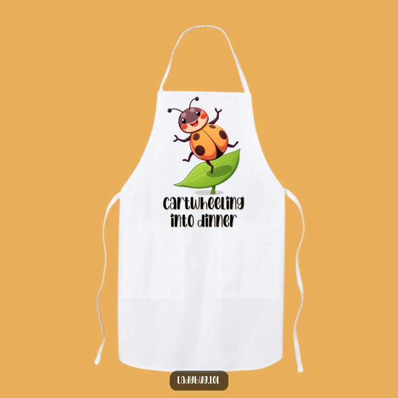 Funny Ladybug Cartwheel Apron: Cook With Fun With This Joyful Acrobat Kitchenware