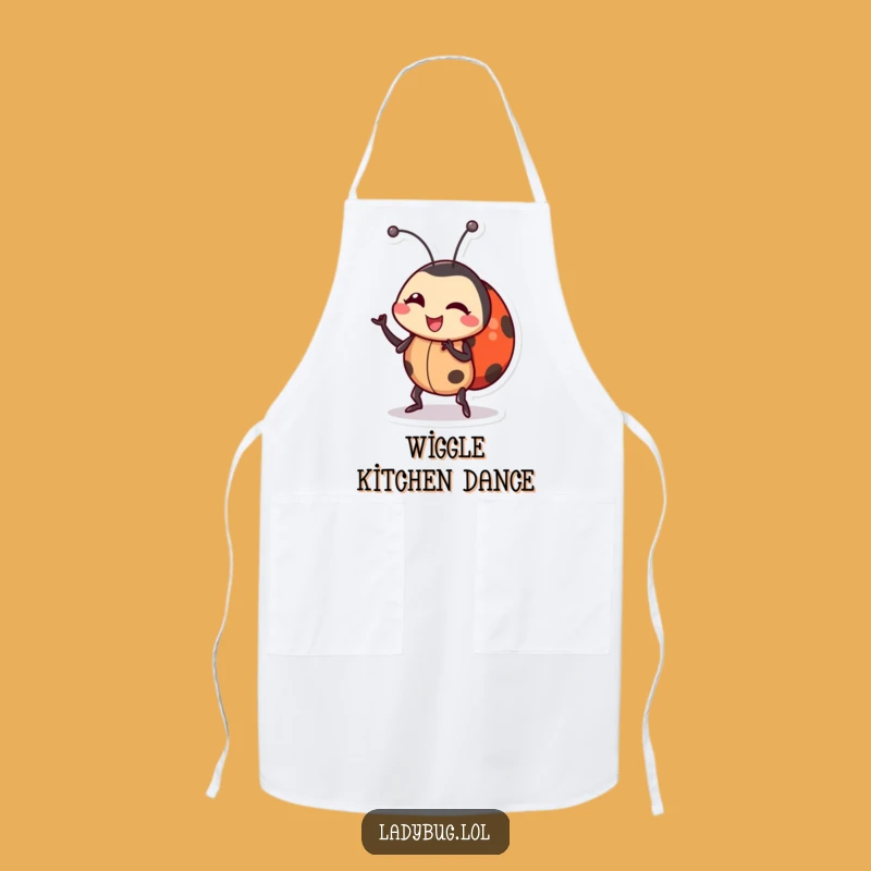 Funny Ladybug Dance Apron: Wiggling Kitchen Character, Perfect Chef Funny Gift!