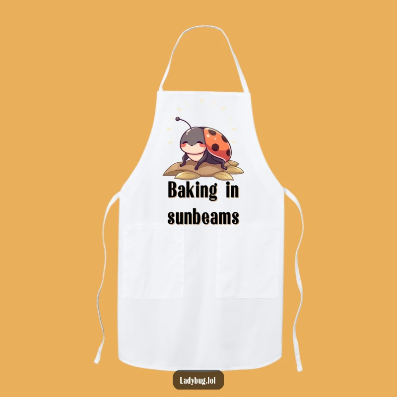 Funny Sunbeam Ladybug Apron: Cook in Calm & Hilarious Style