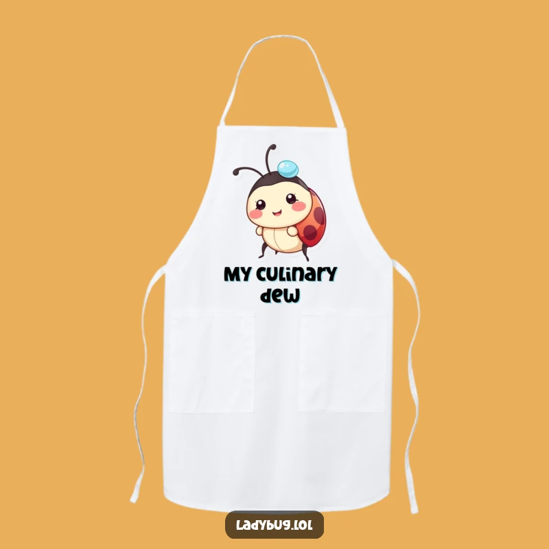 Funny Ladybug Apron: Dewdrop Carry, Kitchen Charm, Perfect Gift