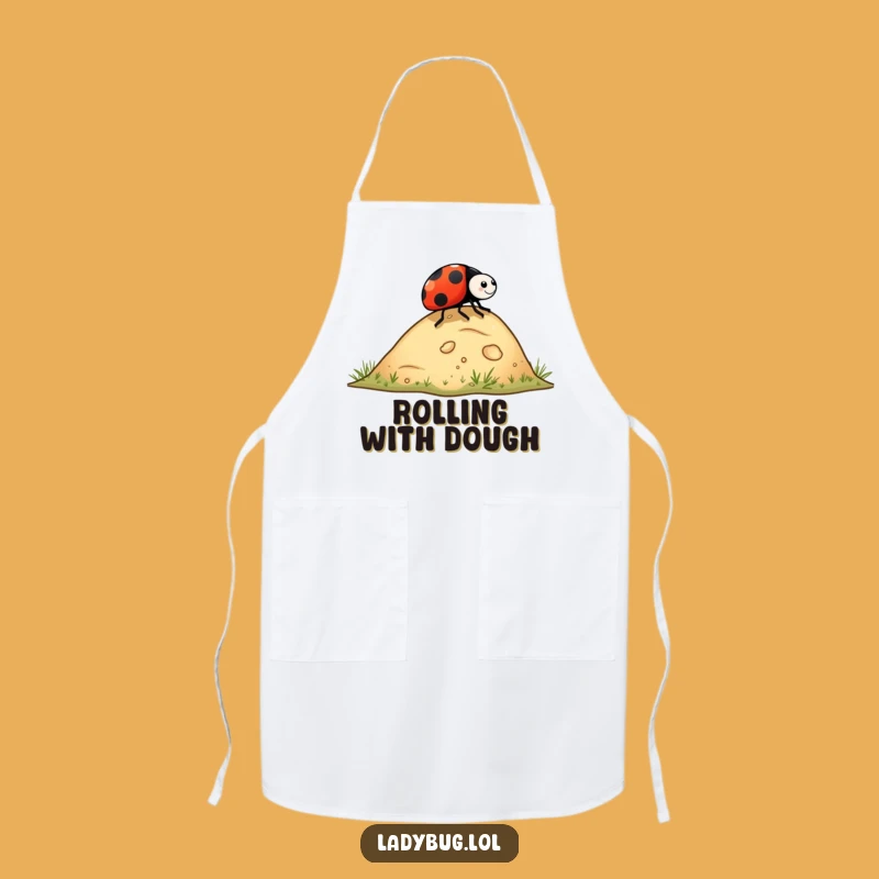 Funny Ladybug Rolling Hill Apron - Cook with Playful Spirit