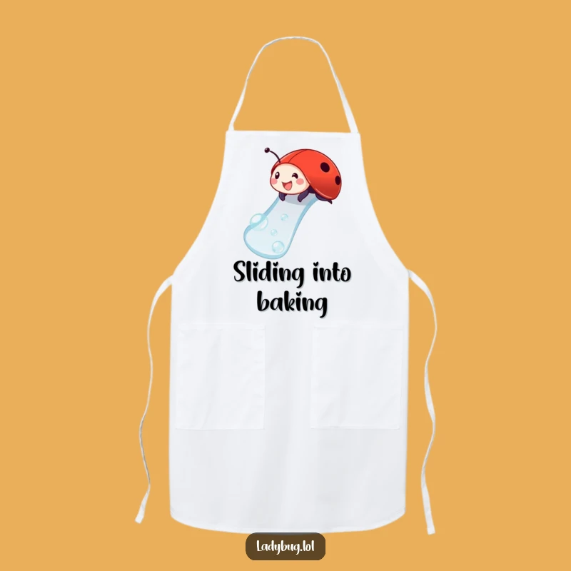 Funny Ladybug Dewdrop Slide Apron: Cook With Fun With This Playful Kitchenware