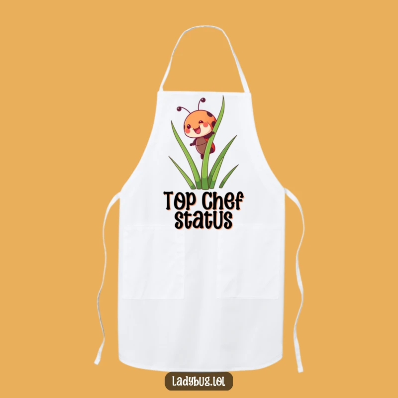 Funny Ladybug Trailblazer Apron - Kitchen Insect Art, Perfect Humorous Cooking Gift