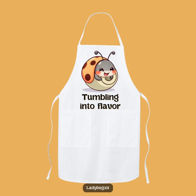 Funny Ladybug Tumble Apron: Comical Kitchen Wear, Hilarious Chef Funny Gift