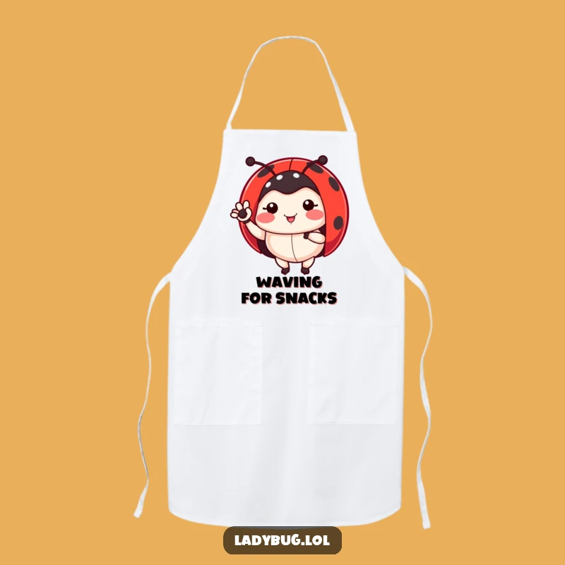 Funny Ladybug Apron: Garden Helper for Kitchen & Bug Fans