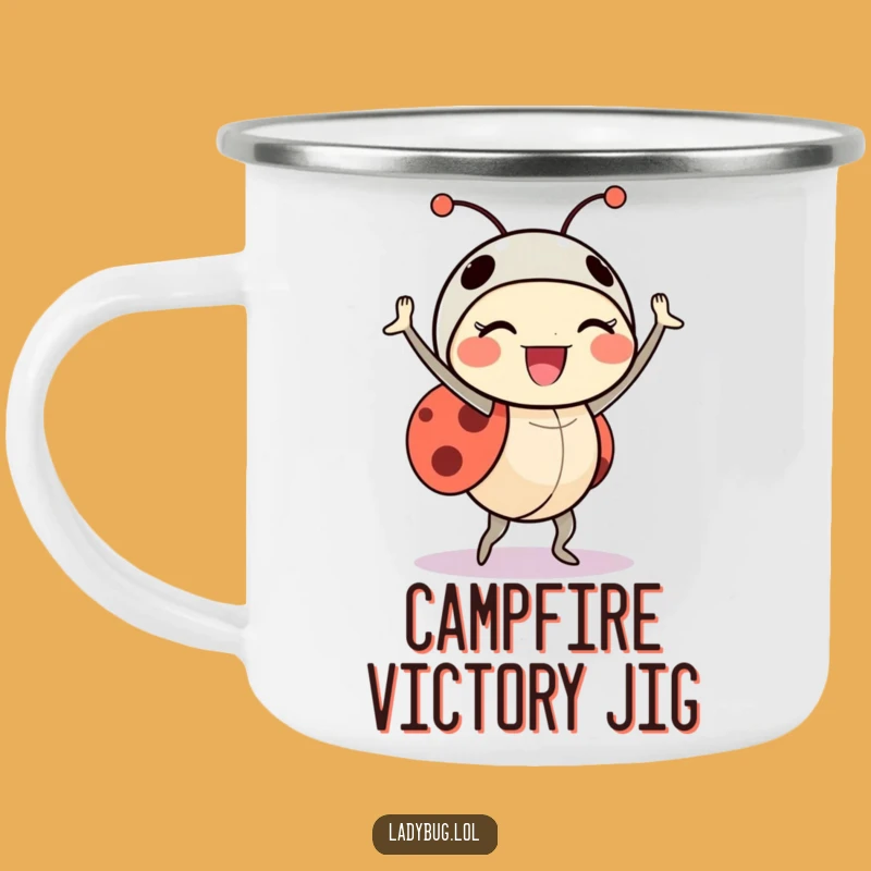Funny Ladybug Dance Camping Mug - Durable Celebration Mug, Adventurous Funny Gift