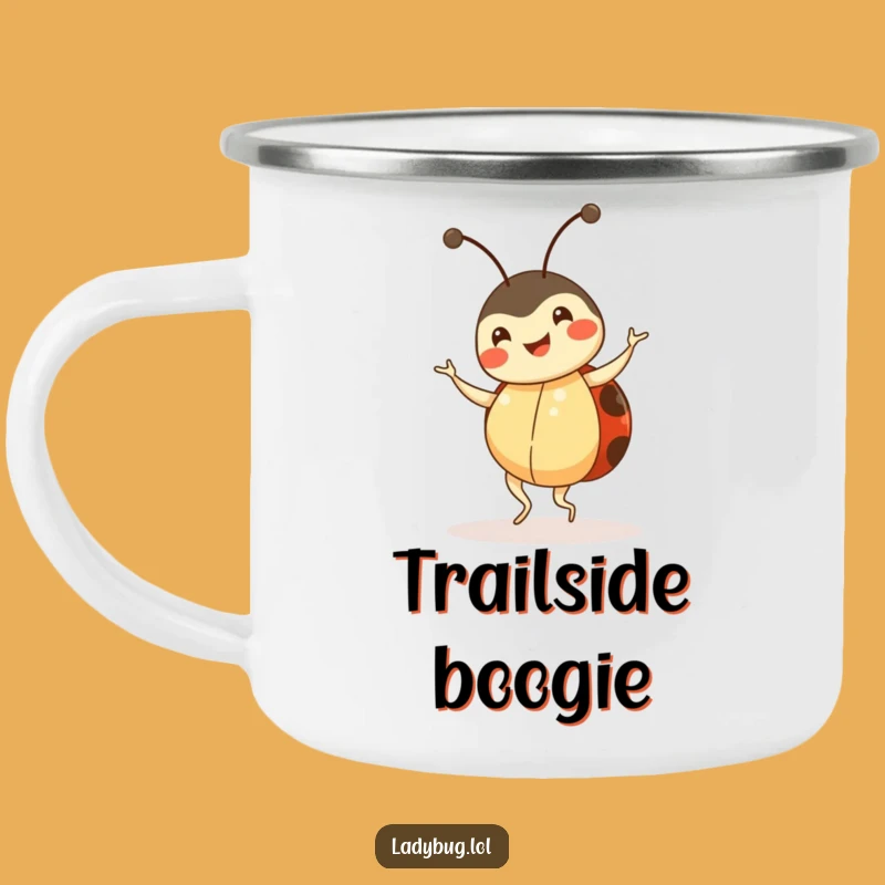 Funny Ladybug Dance Camping Mug - Outdoor Fun Insect Gift