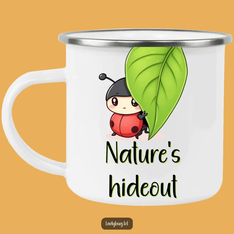 Funny Ladybug Explorer Camping Mug - Durable Insect Art, Perfect Outdoor Gift