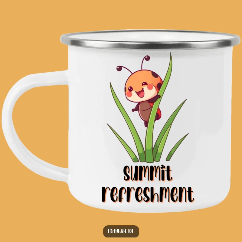 Funny Ladybug Explorer Camping Mug - Durable Insect Art, Perfect Outdoor Gift