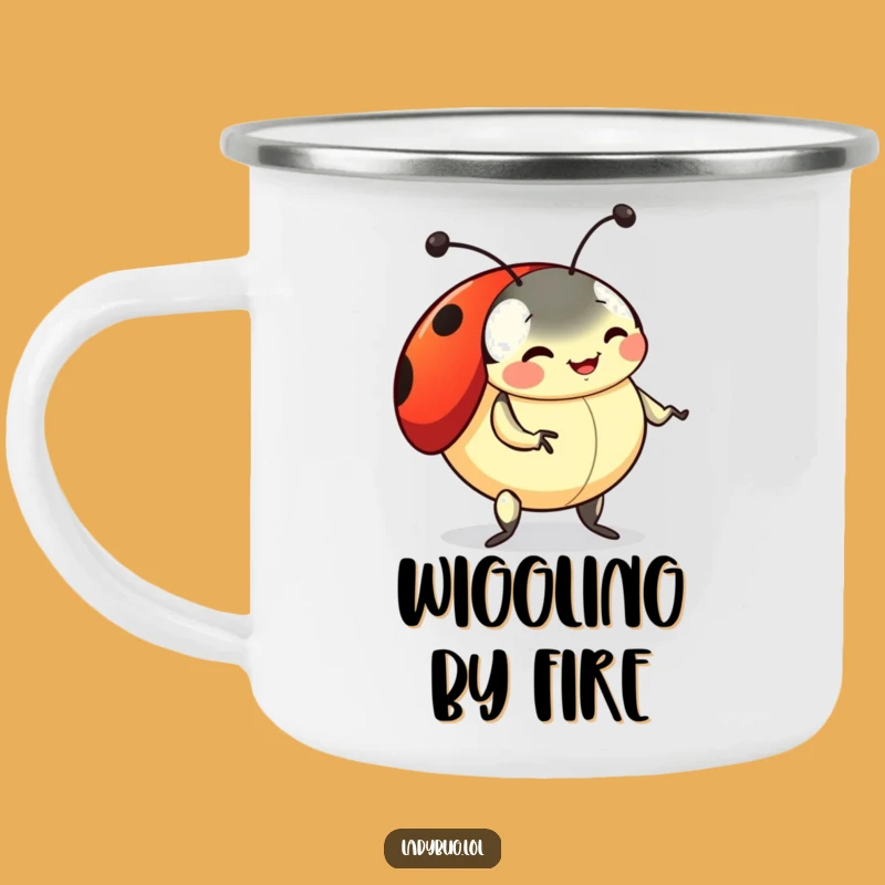 Funny Ladybug Dance Camping Mug: Enjoy Outdoors With This Wiggling Cup