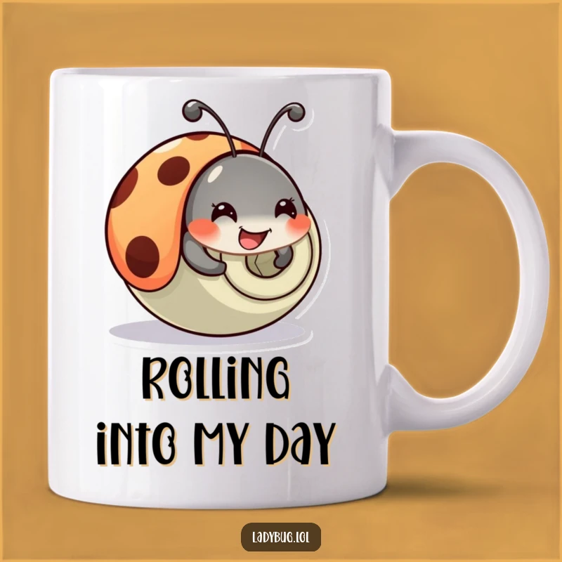 Funny Ladybug Tumble Mug: Comical Bug Action, Hilarious Gift Idea