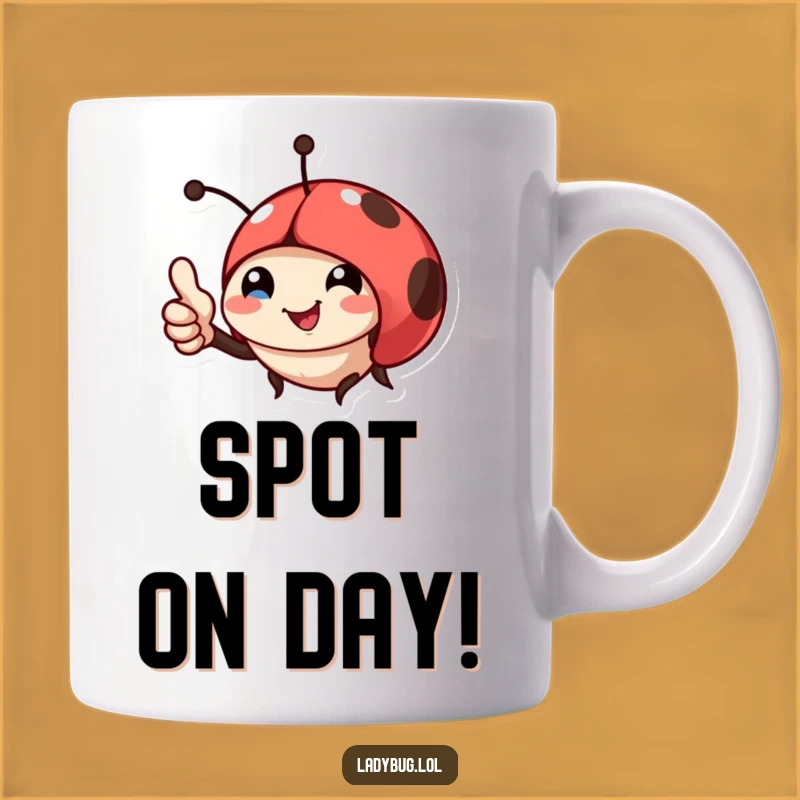 Funny Thumbs Up Ladybug Mug: The Perfect Positive & Funny Gift Idea