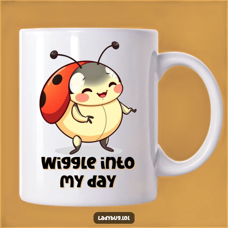 Funny Ladybug Dance Mug: A Playful Insect's Moves For Your Morning Brew
