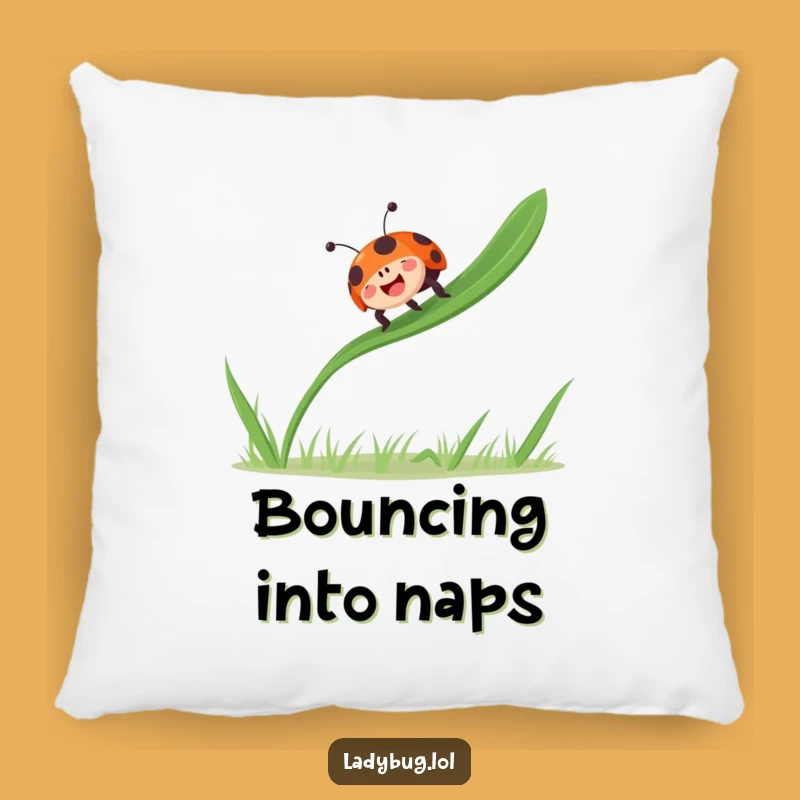 Funny Ladybug Cushion - Comfy Joy for Your Space