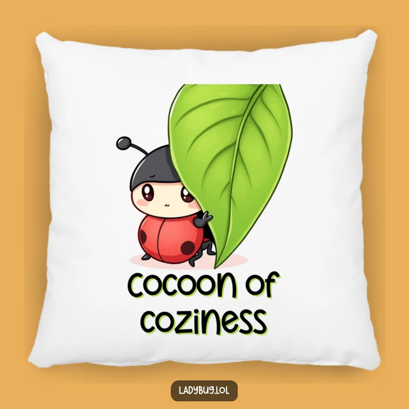 Funny Ladybug Hideaway Pillow - Soft Insect Accent, Perfect Cozy Humorous Gift