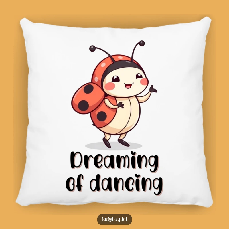 Funny Ladybug Dancing Pillow: Soft Character's Happy Dance, Comfy Funny Gift