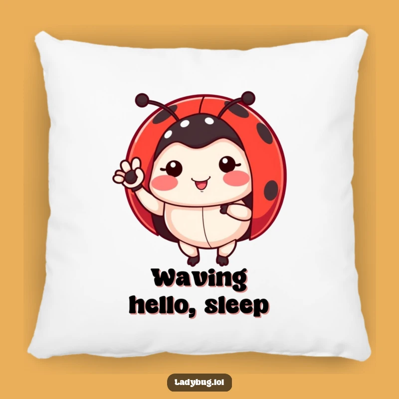 Friendly Ladybug Pillow: Funny Comfort for Cozy Spaces