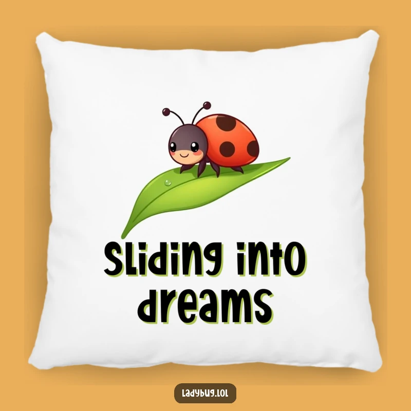 Funny Cheerful Ladybug Pillow: Cozy Comfort for Bug Lovers