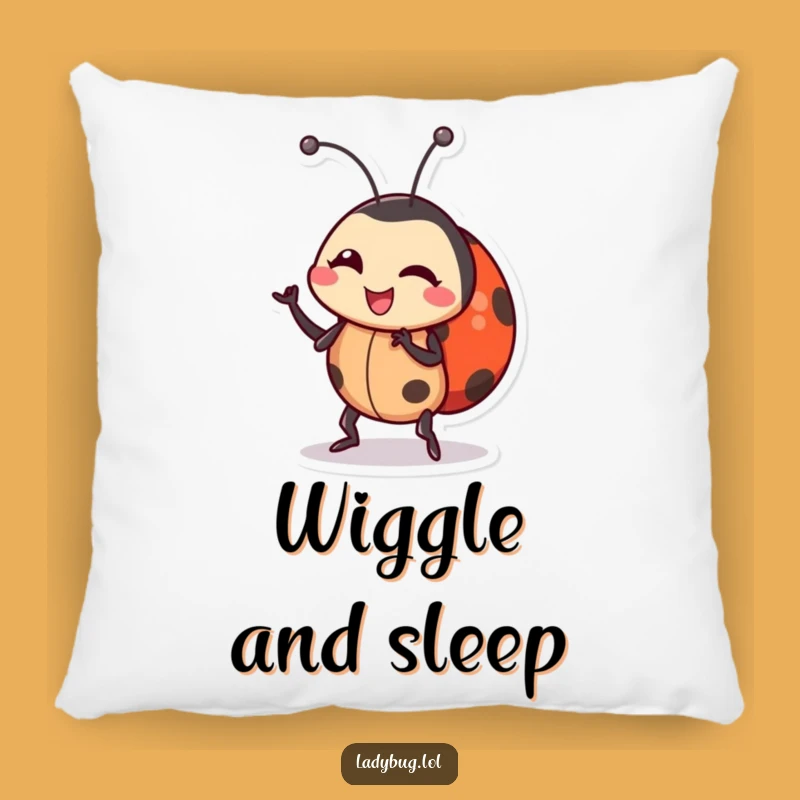 Funny Ladybug Dance Pillow: Cozy Wiggling Character Cushion, Great Funny Gift!
