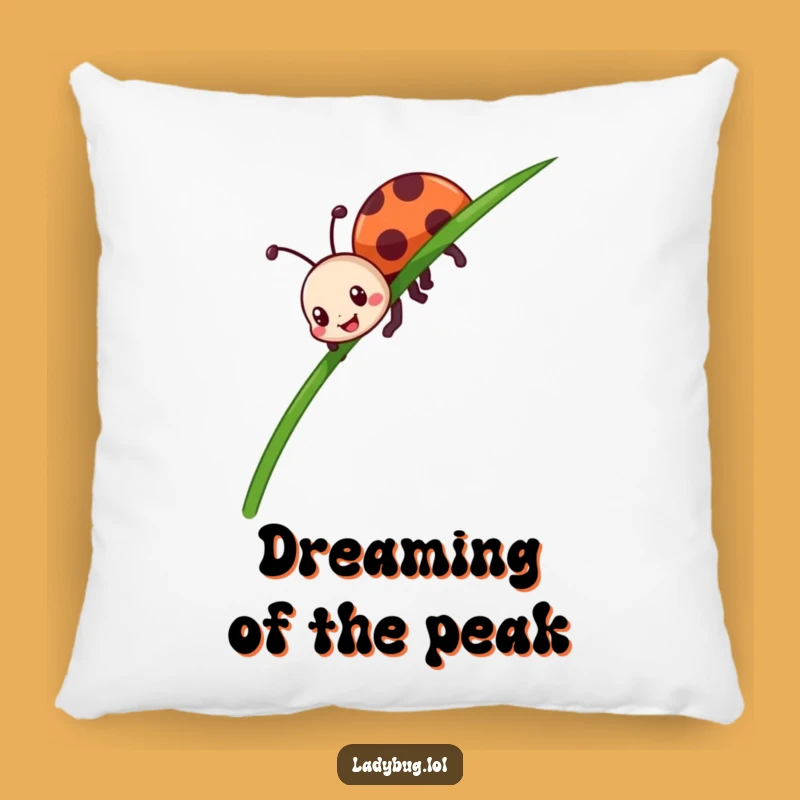 Funny Ladybug Pillow - Soft Crawl Cushion, Comfy Funny Gift for Cozy Nooks