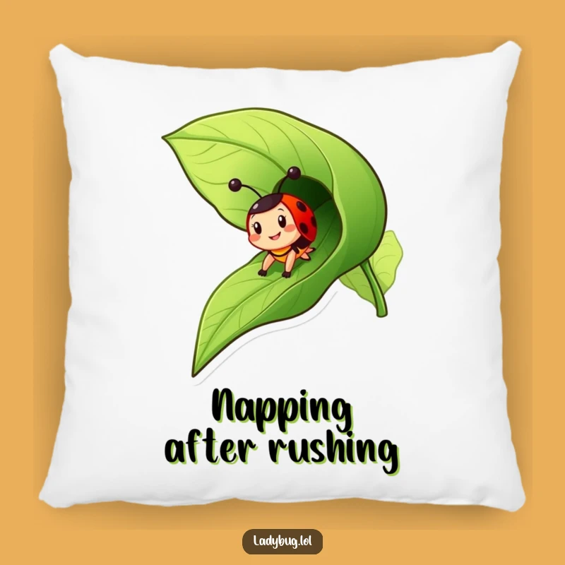Funny Ladybug Slide Pillow - Soft Adventure Cushion, Comfy Funny Gift Accent