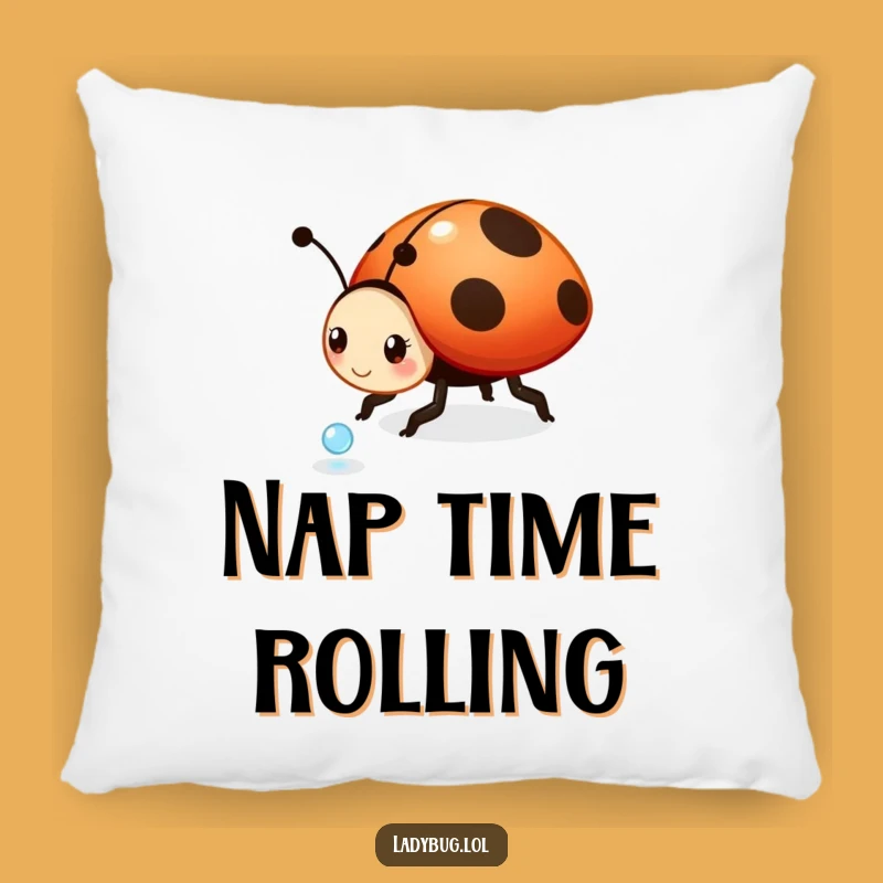 Funny Playful Ladybug Pillow - Cozy Comfort with a Touch of Whimsical Charm