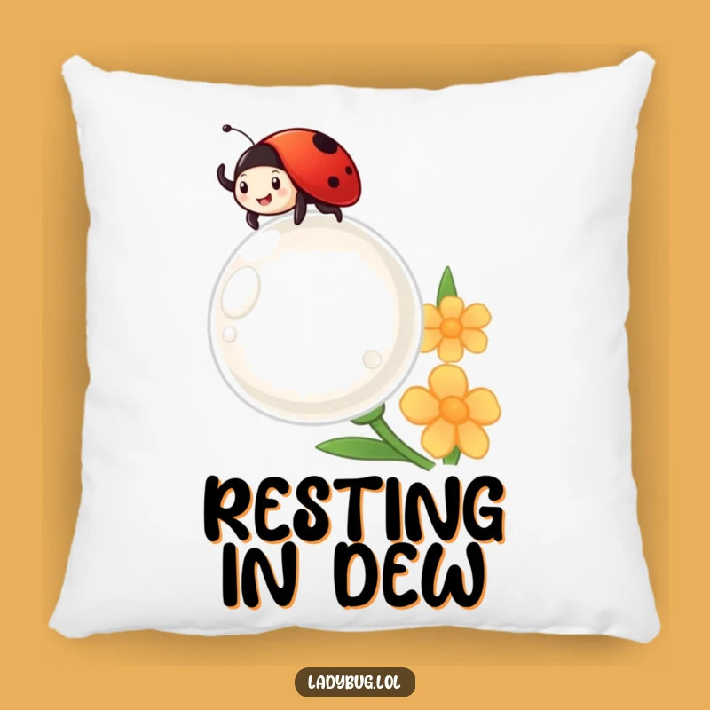 Funny Ladybug Cushion - Comfy Joy for Your Home
