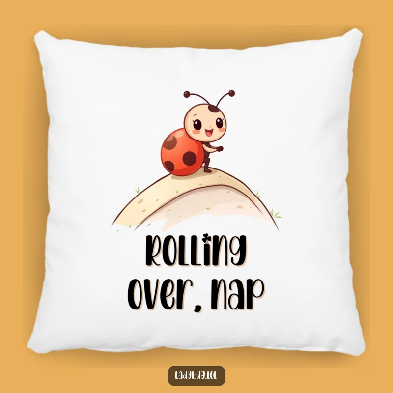Funny Ladybug Roll Pillow: Cuddle with Joyful Character Action, Ideal Funny Gift
