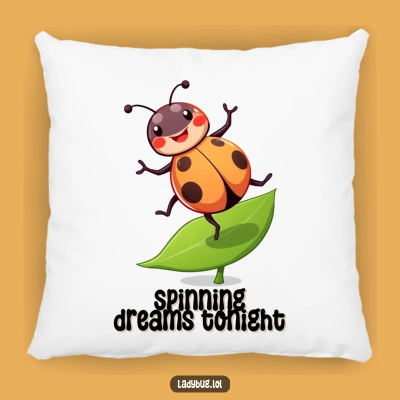 Funny Ladybug Cartwheel Pillow: Cuddle Up With This Joyful Acrobat Comfort