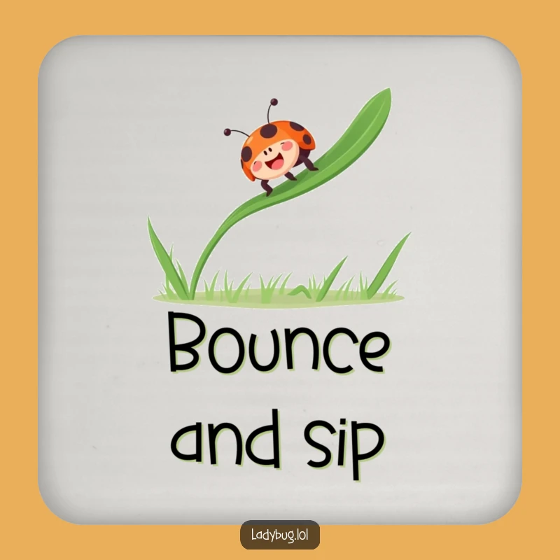 Funny Ladybug Coasters - Protect Surfaces with Glee