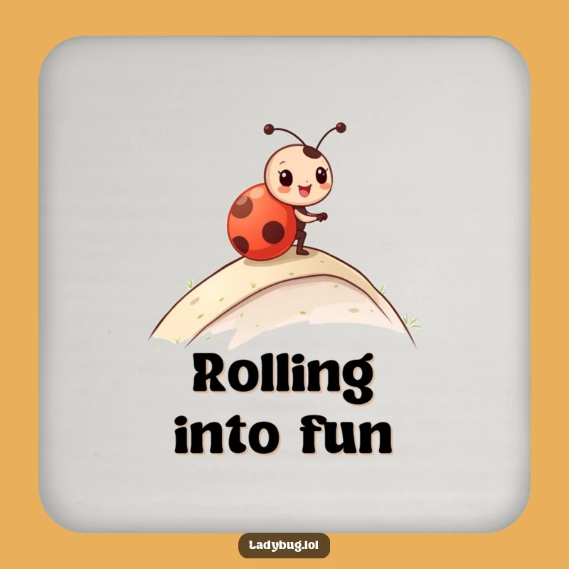 Funny Ladybug Roll Coaster: Protect Surfaces with Playful Character Action, Ideal Funny Gift