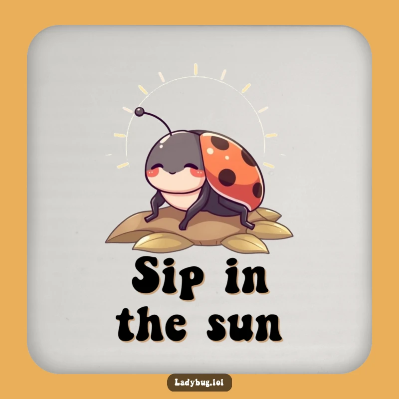 Funny Sunbeam Ladybug Coasters: Protect Surfaces with Hilarious Calm