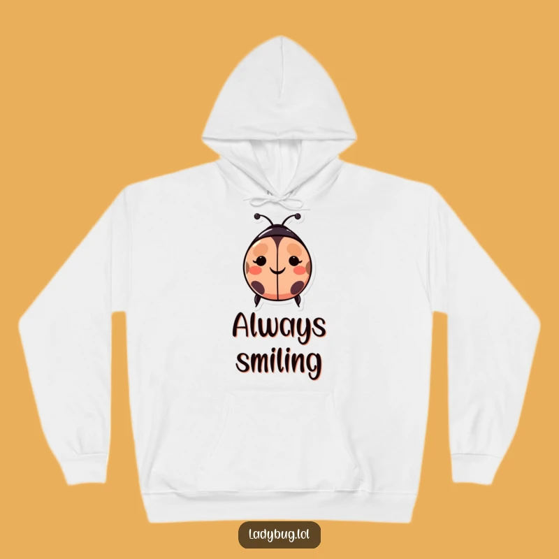 Funny Happy Ladybug Hoodie - Cozy Comfort for Your Joyful & Smiling Spirit