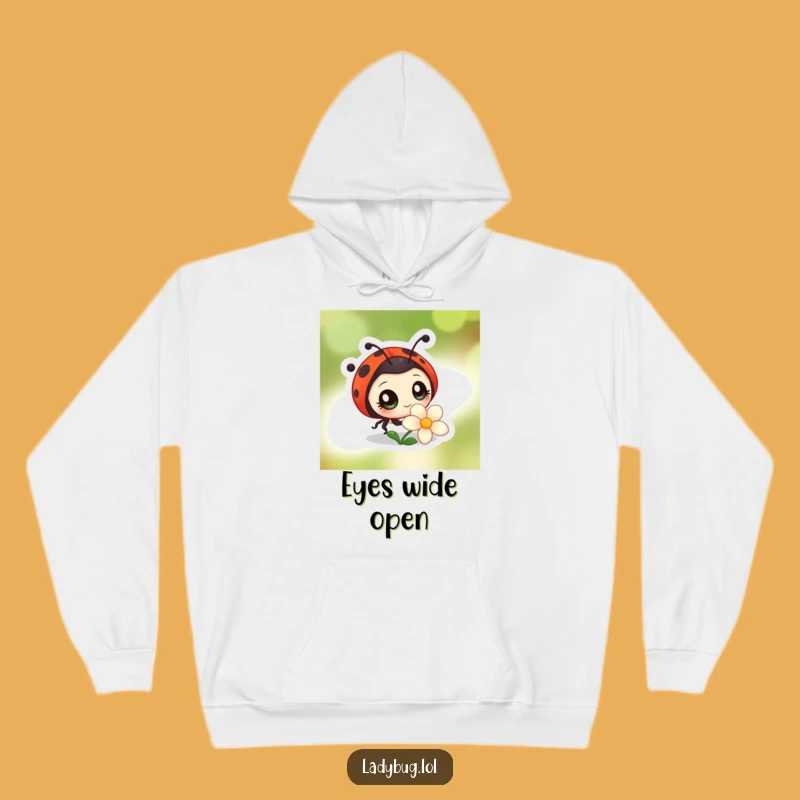 Funny Curious Ladybug Hoodie: Cozy Insect Charm, Great Funny Gift for Explorers