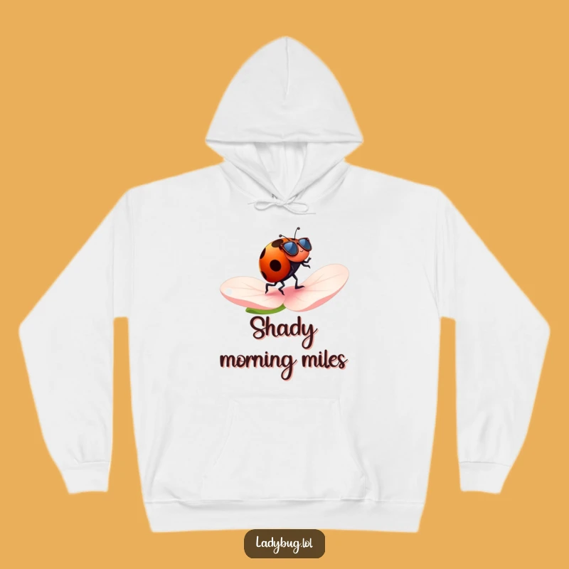 Funny Jogging Ladybug Sunglasses Hoodie - Cozy & Cool Comfort