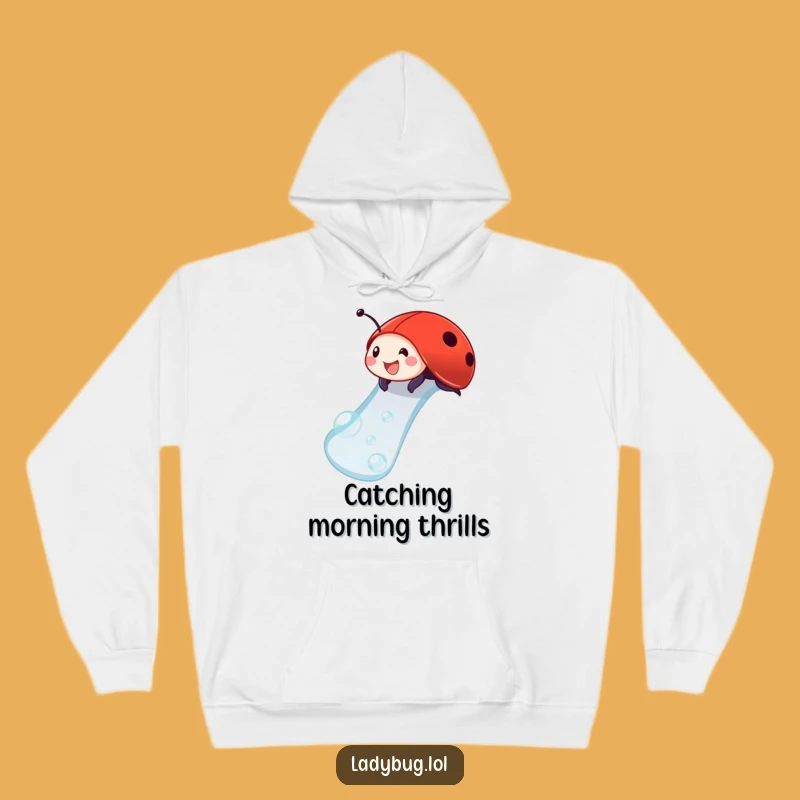 Funny Ladybug Dewdrop Slide Hoodie: Cozy Up With This Playful Acrobat Sweatshirt