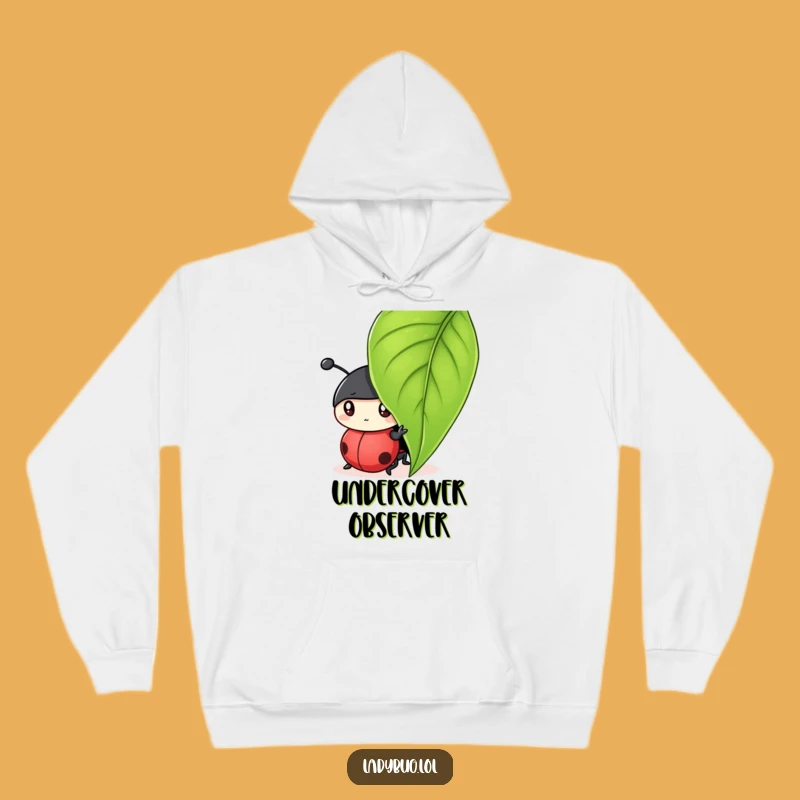 Funny Ladybug Secretive Hoodie - Cozy Insect Art, Perfect Humorous Gift