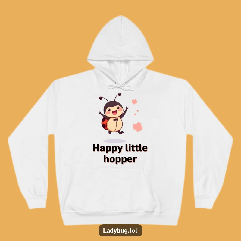 Funny Jumping Ladybug Hoodie: Cozy Joyful Bug Sweatshirt Gift