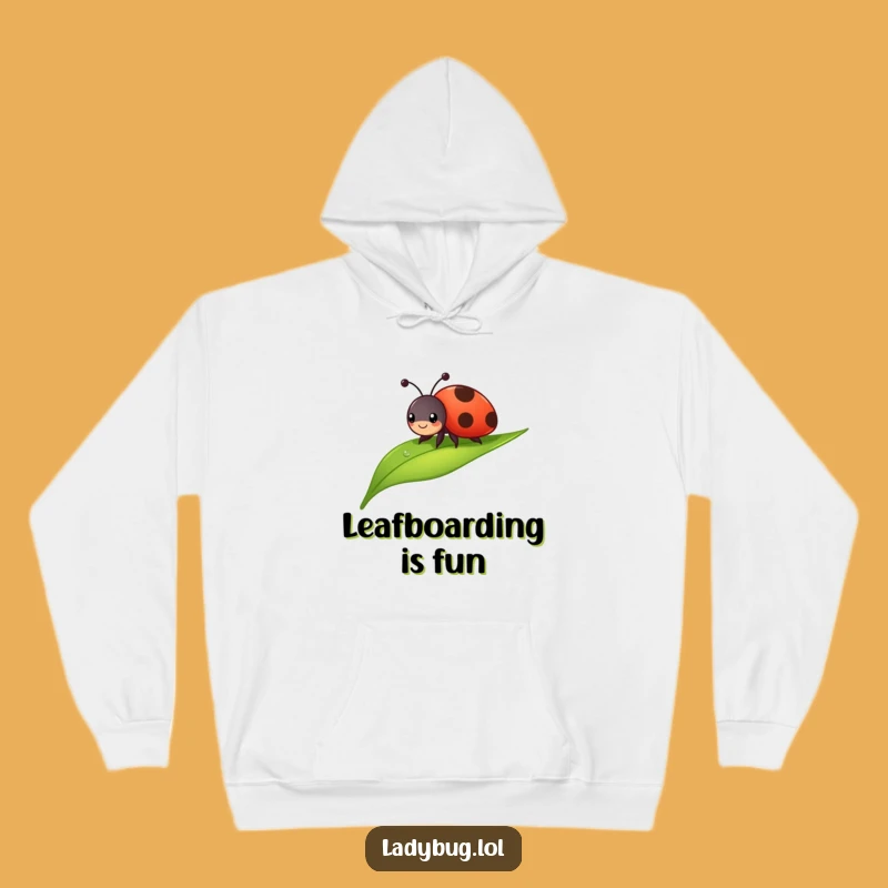 Funny Cheerful Ladybug Hoodie: Cozy Sliding Bug Comfort