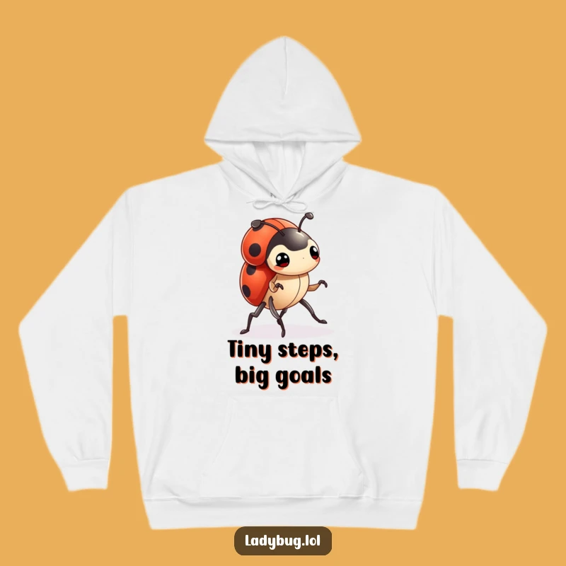 Funny Ladybug Hoodie: Determined March Comfort, Motivational Gift