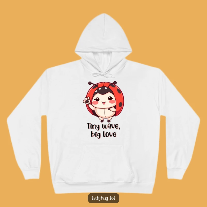 Friendly Ladybug Hoodie: Funny Cozy Wear for Bug Lovers