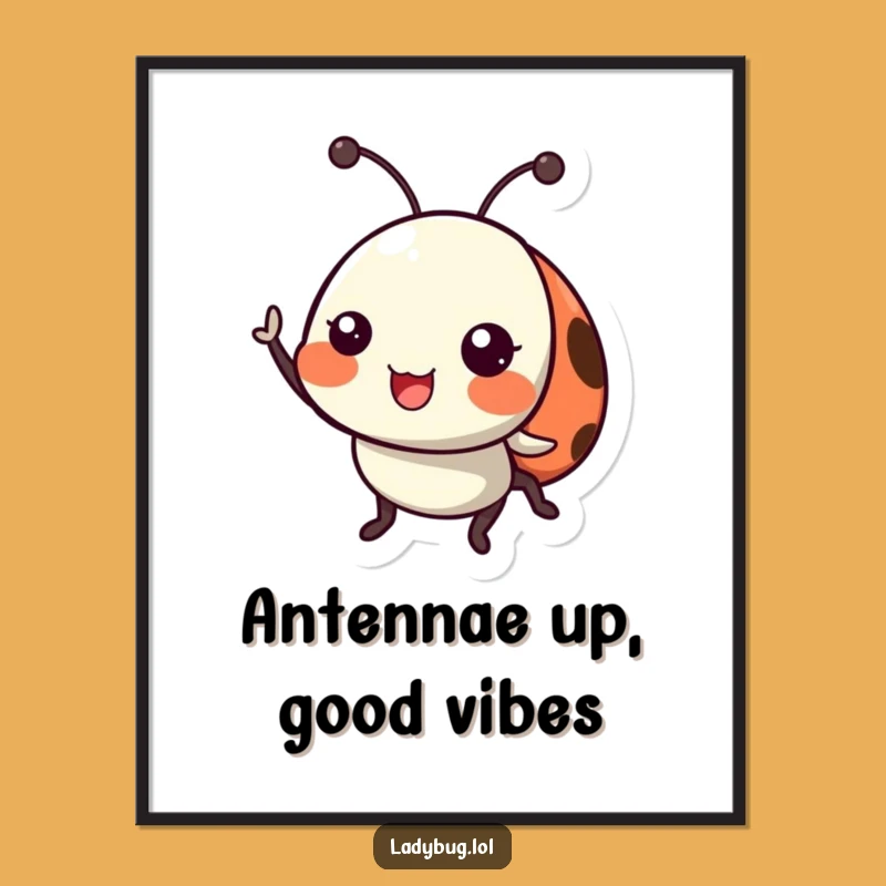 Free Printable Ladybug Wall Art: Cheerful Bug - Downloadable Decor with Joy