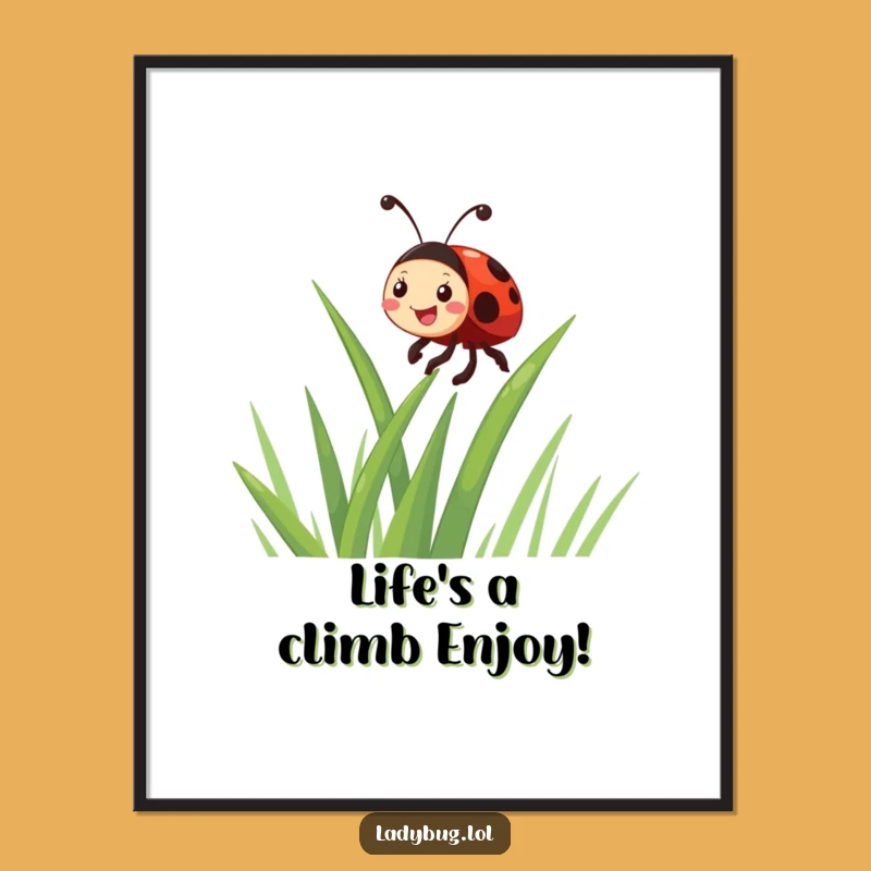 Free Printable Funny Ladybug Wall Art - Humorous Downloadable Decor for Your Home