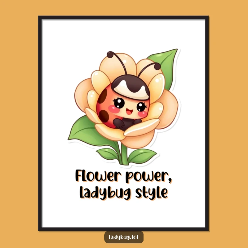 Free Printable Giggling Ladybug Wall Art: Funny Downloadable Decor for Cheerful Spaces