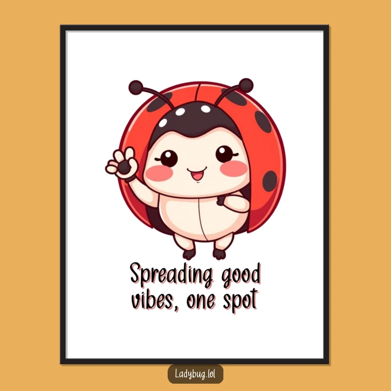 Free Printable Ladybug Wall Art: Hello From This Cute Bug!