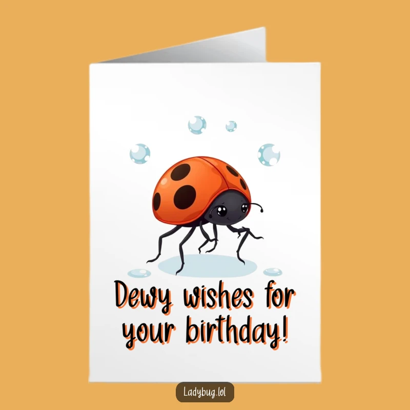 Free Printable Juggling Ladybug Birthday Card: Funny Downloadable Gift