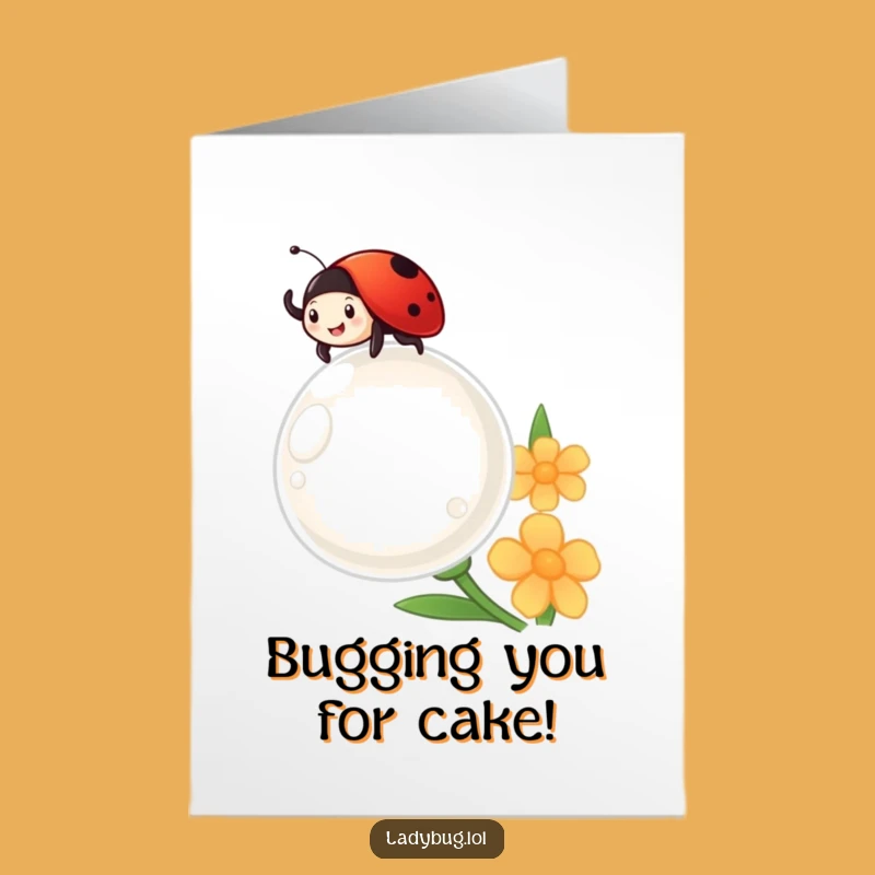 Free Printable Ladybug Birthday Card: Happy Dewdrop Wave Downloadable Gift for Joy!